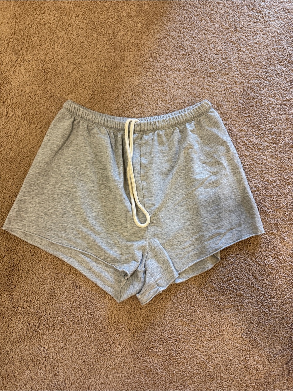 Aerie OTT Heather Gray Lounge Shorts with Drawstring
